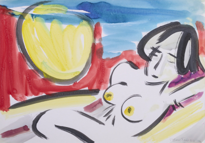 ROSSANA FAN Nude with Risen Sun