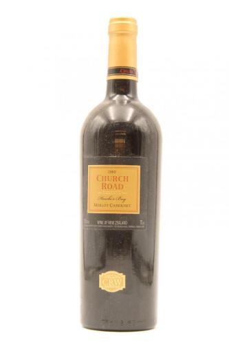 (1) 2002 Church Road Grand Reserve Merlot Cabernet, Hawkes Bay