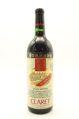 (1) 1981 Corbans Claret Reserve, Henderson Valley