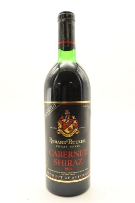 (1) 1981 Robard & Butler Cabernet/ Shiraz, Australia (US)
