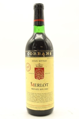 (1) 1982 Corbans Private Bin Merlot, Henderson Valley