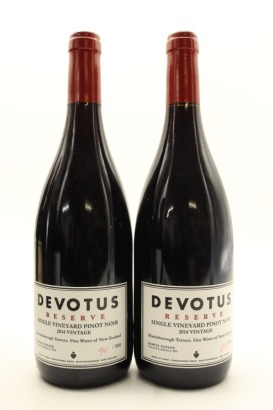 (2) 2014 Devotus Reserve Single Vineyard Pinot Noir, Martinborough [JR16] [BC98]