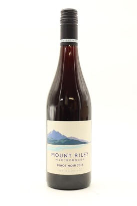 (1) 2018 Mount Riley Wines Pinot Noir, Marlborough