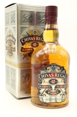 (1) Chivas Regal 12 Year Old Blended Scotch Whisky, 40% ABV, 1000ml (GB)