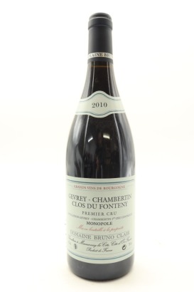 (1) 2010 Domaine Bruno Clair Clos du Fonteny Monopole, Gevrey-Chambertin Premier Cru [WE94]