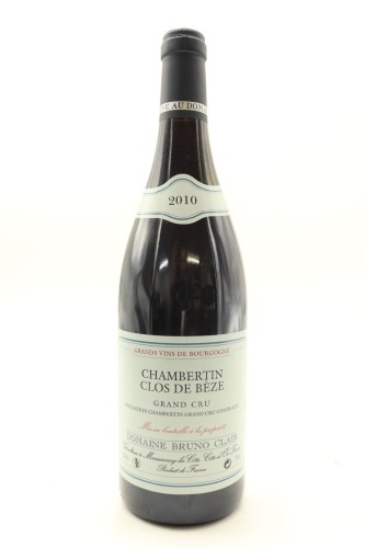 (1) 2010 Domaine Bruno Clair Chambertin-Clos de Beze Grand Cru, Cote de Nuits [JR18.5] [WE96]&diams;