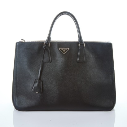 Prada, Black Saffiano Leather Galleria Bag