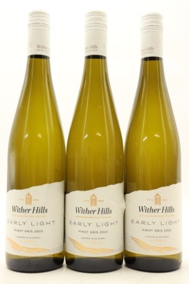 (3) 2022 Wither Hills Early Light Pinot Gris, Marlborough