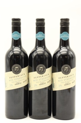 (3) 2021 Pepperjack Mid Strength Shiraz, Barossa Valley