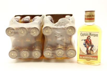 (12) Captain Morgan Original Spiced Caribbean Gold Rum, Puerto Rico, 35% ABV, 200ml
