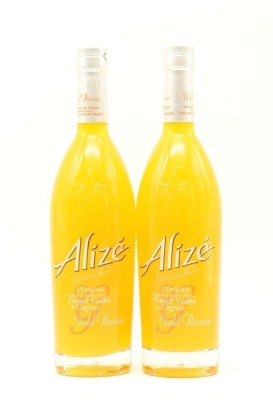 (2) Alize French Vodka & Cognac Gold Passion Liqueur, France, 16% ABV, 700ml