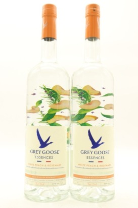 (2) Grey Goose Essences White Peach & Rosemary Vodka, France, 30% ABV, 1000ml