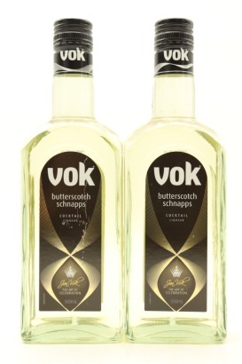 (2) Vok Butterscotch Schnapps Cocktail Liqueur, Australia