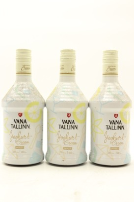 (3) Vana Tallinn Yoghurt Cream Vanilla Liqueur, Estonia, 16% ABV, 500ml