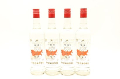 (4) USSR Vodka, 40% ABV, 500ml