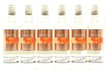 (6) Everglades Peach Liqueur, New Zealand, 13.9% ABV, 700ml