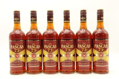 (6) Old Pascas Jamaica Dark Rum, 73% ABV, 700ml