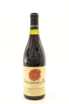(1) 1990 M. Chapoutier Chateauneuf-du-Pape Barbe Rac, Rhone [RP96]