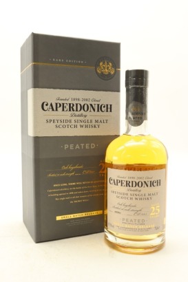(1) Caperdonich 25 Year Old Peated Small Batch Release #001 Single Malt Scotch Whisky, 45.5% ABV (GB)