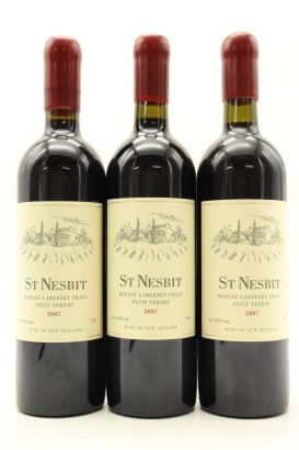 (3) 2007 St Nesbit Cabernet Merlot Petit Verdot, Auckland
