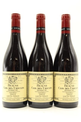 (3) 2022 Louis Jadot Domaine des Heritiers Vignes Franches 'Clos des Ursules' Monopole, Beaune Premier Cru [JR17]