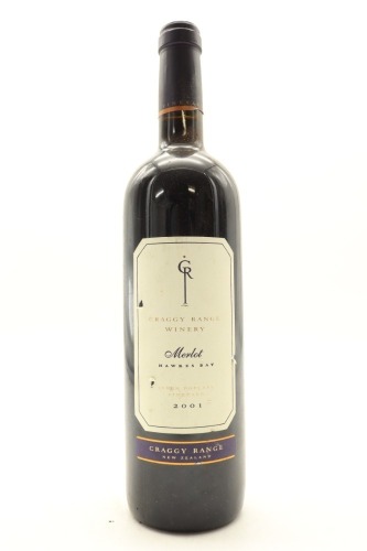 (1) 2001 Craggy Range Merlot, Gimblett Gravels (TOL)&diams;