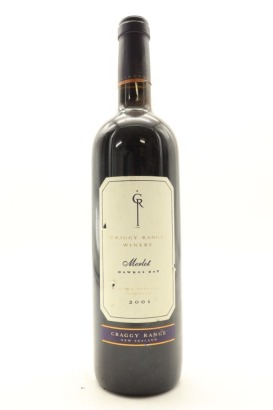 (1) 2001 Craggy Range Merlot, Gimblett Gravels (TOL)&diams;