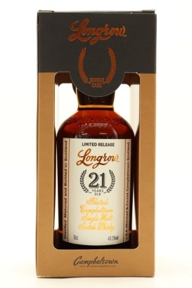 (1) Longrow 21 Year Old Peated Single Sherry Cask Single Malt Scotch Whisky, Campbeltown, 40.5% ABV (GB)