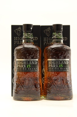 (2) Highland Park Viking Heart 15 Year Old Single Malt Scotch Whisky, 44% ABV