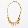 18ct Yellow Gold, 43cm, Modern, 54.00ct Citrine /.80ct Diamond Necklace - 2