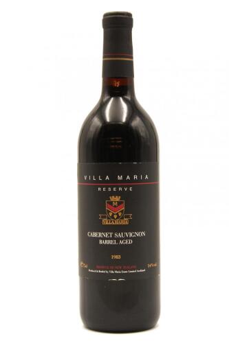 (1) 1983 Villa Maria Reserve Cabernet Sauvignon, Gimblett Gravels