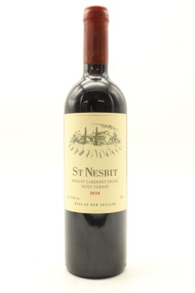 (1) 2010 St Nesbit Cabernet Merlot Petit Verdot, Auckland