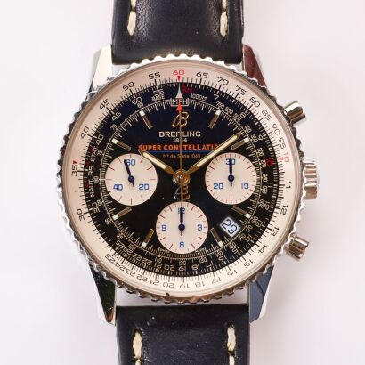 Stainless Steel, 42mm Breitling Navitimer Super Constellation Limited Edition Chronograph Wristwatch, circa 2011