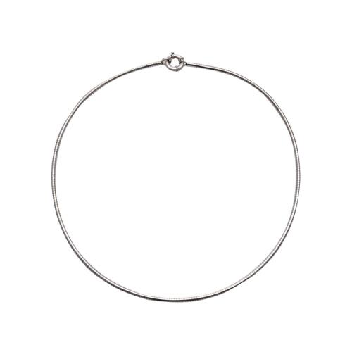 Sterling Silver Omega Necklace