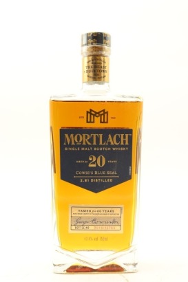 (1) Mortlach Cowie's Blue Seal 20 Year Old Single Malt Scotch Whisky, 43.4% ABV