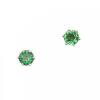 18ct White Gold Tsavorite Stud Earrings