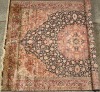 A Large Silk Kerman Rafsanjan Sherkat Rug