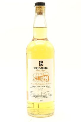 (1) Springbank Hand Filled Distillery Exclusive Single Malt Scotch Whisky, 56.7% ABV&diams;