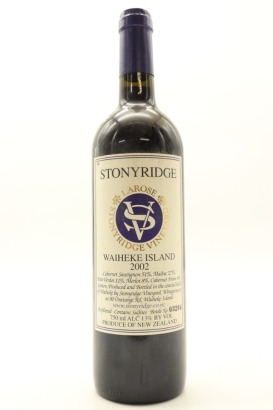 (1) 2002 Stonyridge Vineyard Larose, Waiheke Island