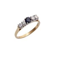 18ct Sapphire and Diamond Ring