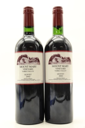 (2) 2002 Mount Mary Quintet Red Blend, Yarra Valley