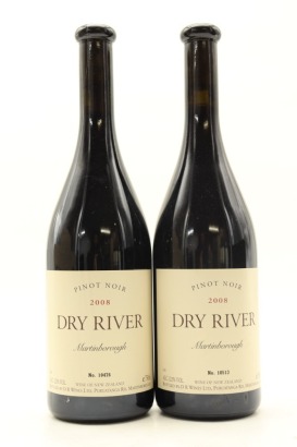 (2) 2008 Dry River Pinot Noir, Martinborough [JR17] [RP95] [BC96]