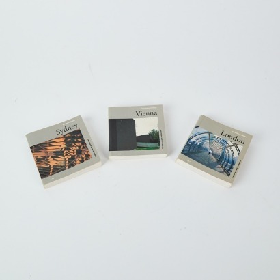 A Collection of Three Miniature Architecture Books of Vienna, Sydney and London