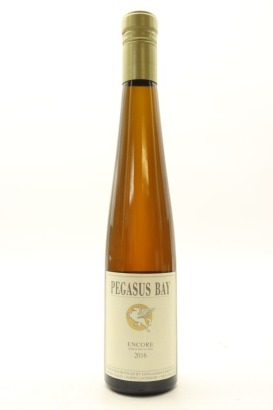 (1) 2016 Pegasus Bay Encore Noble Riesling, Waipara, 375ml