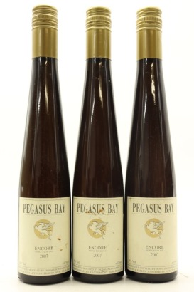 (3) 2007 Pegasus Bay Encore Noble Riesling, Waipara, 375ml [BC95]