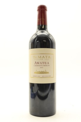 (1) 2015 Te Mata Estate Awatea Cabernets Merlot, Hawkes Bay