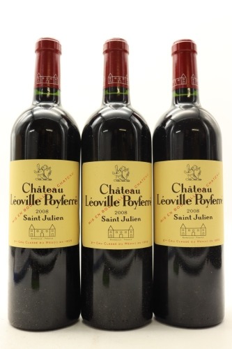(3) 2008 Chateau Leoville Poyferre, Saint-Julien [JR17] [WE95]&diams;