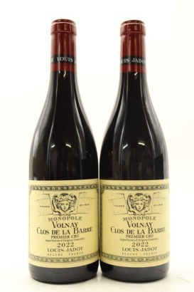 (2) 2022 Louis Jadot Clos de la Barre Monopole, Volnay Premier Cru [JR16.5]