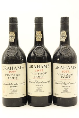(3) 1977 W & J Graham's Vintage Port, Portugal [JR18]