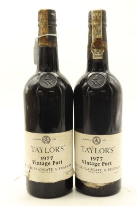 (2) 1977 Taylor Fladgate Vintage Port, Portugal [JR16.5] [RP95] [WE95]